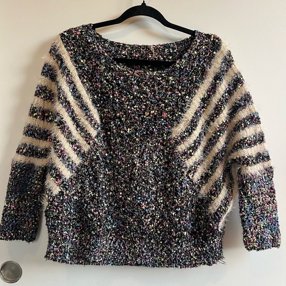 Multicolor Women's Wing Sleeve Sweater